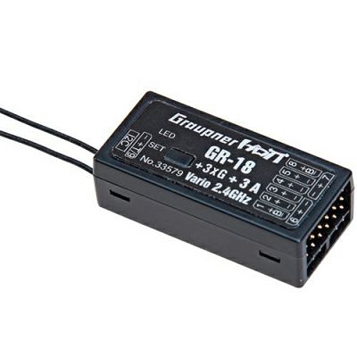 Empfänger GR-18 + 3xG + 3A + Vario HoTT HoTT
