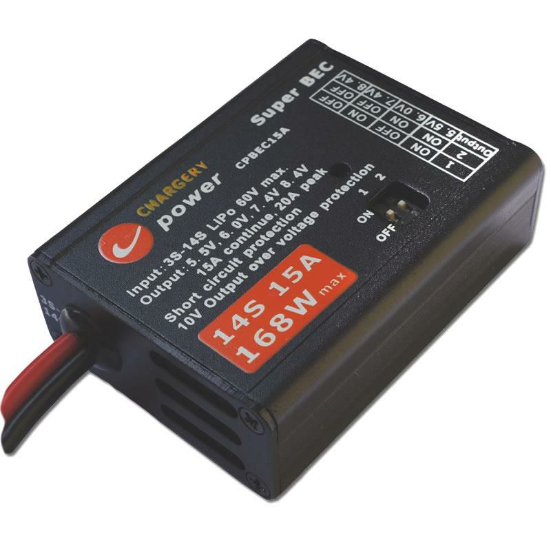 Chargery Super HV S-BEC 15A, 3-14S LiPo