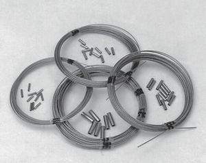 Nylonumhülltes Edelstahlseil 0,65 mm 10m Rolle