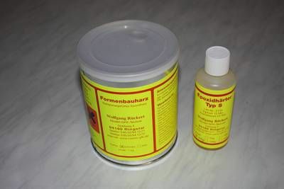 Formenbauharz schwarz+Härter FR 1100g (30,00€/1kg)