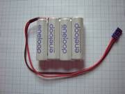 Eneloop-Empfngerakku 2000 mAh 4er in Reihe