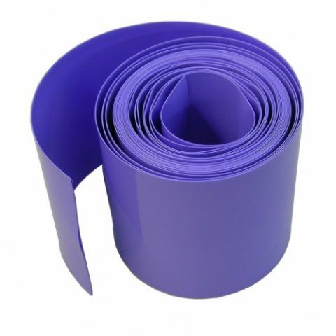 Schrumpfschlauch 70 mm flach, blau1 lfm