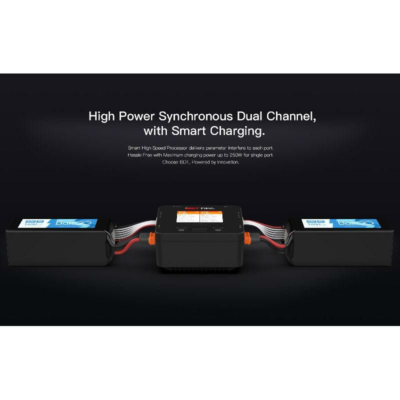 Ladegerät iSDT SMART CHARGER P10-2x250W,10A, 2x6S LiPo 6S Lipo