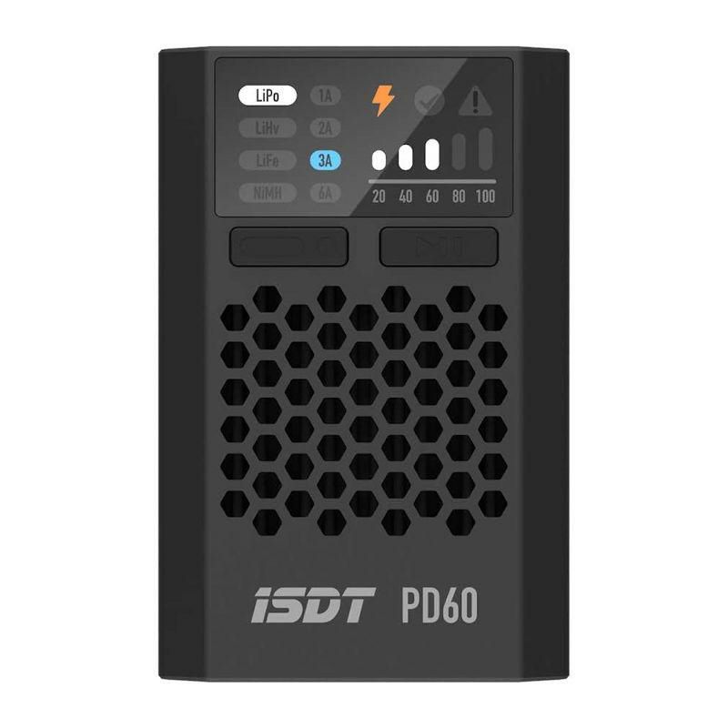 iSDT SMART CHARGER PD60 - XT60-60W, 6A, 4S Lipo, USB-C Eigang